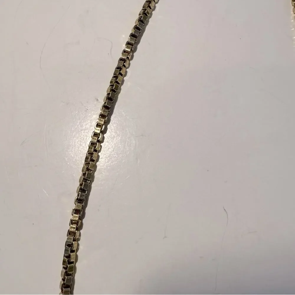 Madewell 1937 Gold Chain Yellow Tan Necklace 32” Long Chunky Preppy - Picture 8 of 9